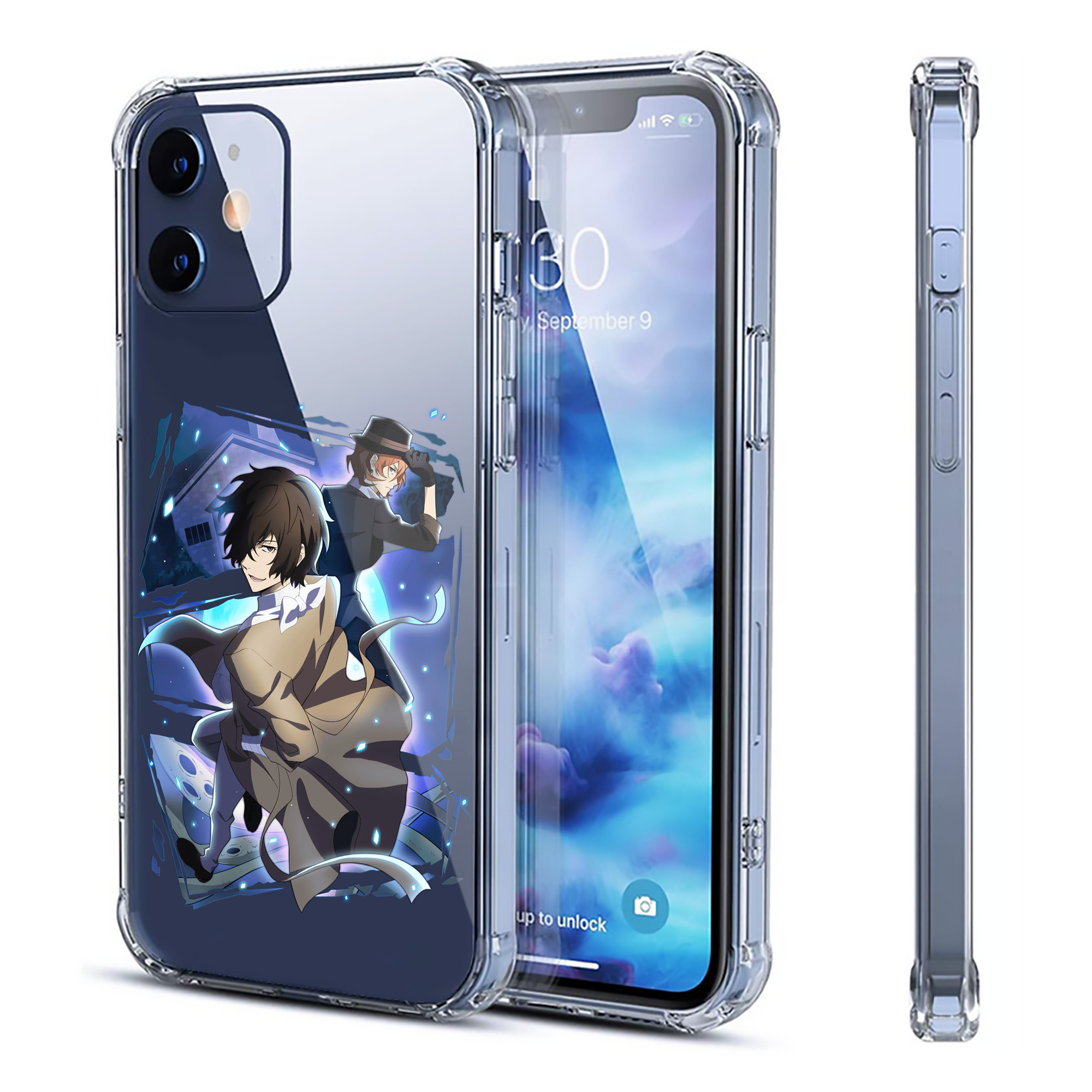 （画像用） 文豪ストレイドッグス Bungo Stray Dogs 【iPhone 12シリーズ対応】透明スマホケース（クリアソフトケース）